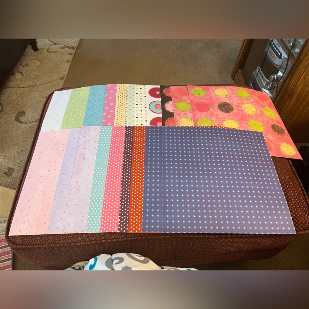 Polka Dots + Circles Assorted Scrapbook Paper